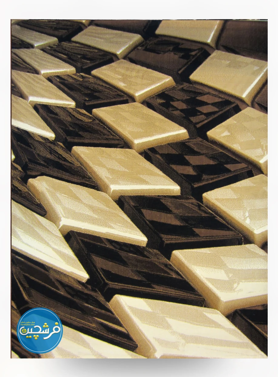 فرش مدرن سه بعدی شکلات
